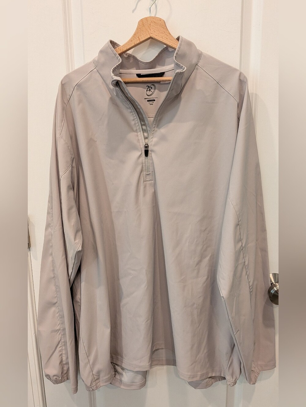 Zero Restriction 1/4 Zip Jacket Mens XXL Golf lightweight windproof beige